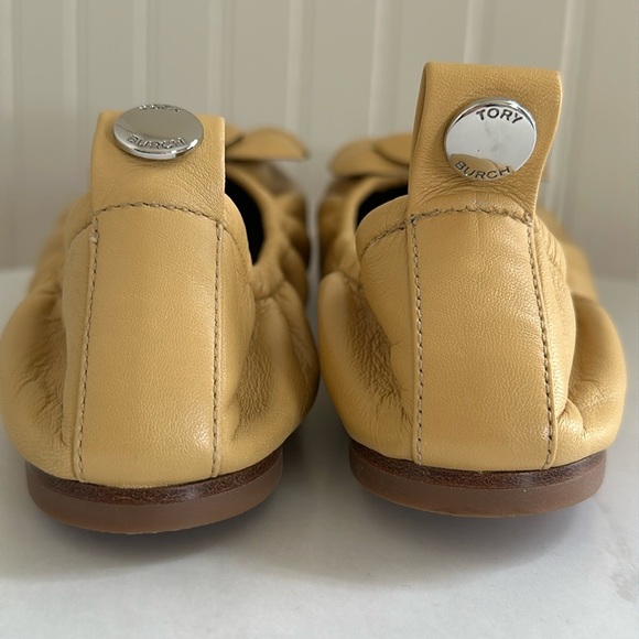 Tory Burch Flower Ballet Flat in Honey Yellow - Picture 6 of 14